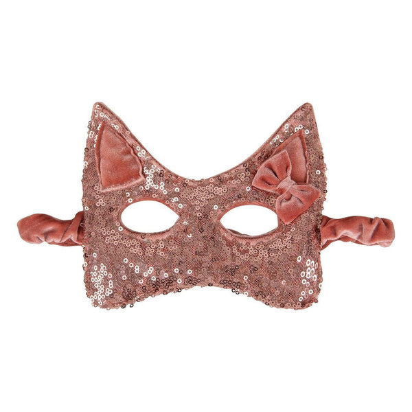 Katzenmaske mit rosa Pailletten - Moi Mili