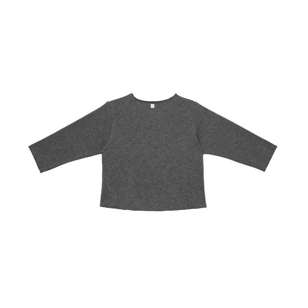 Rib Sweatshirt "Dark Grey" - A BABY BRAND