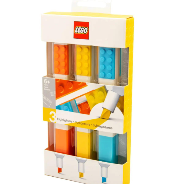 Textmarker in 3 Farben - Lego