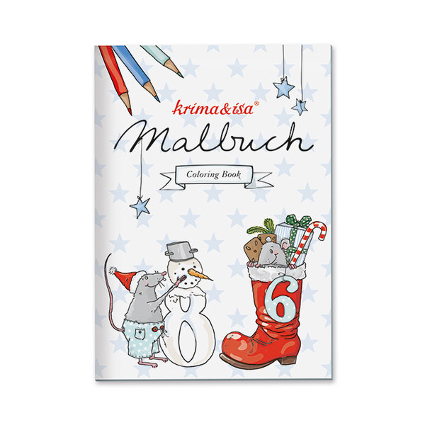 Malbuch "Weihnachtsmäuse" - krima&isa