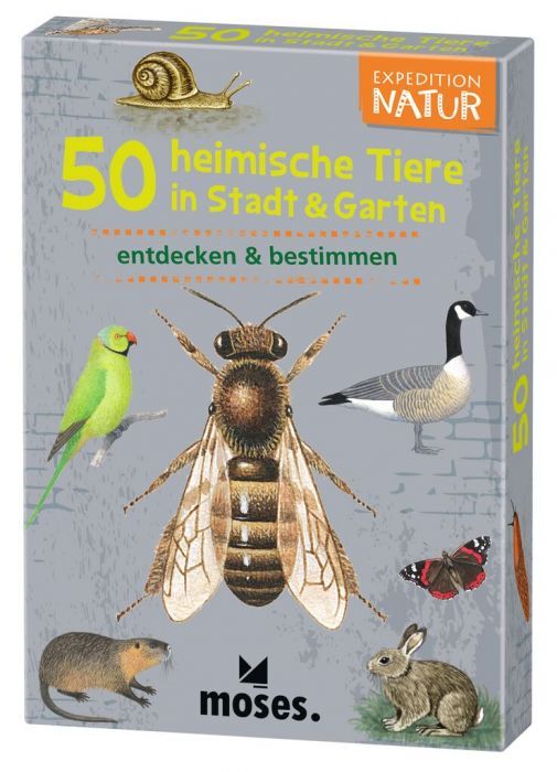 Expedition Natur "50 heimische Tiere in Stadt & Garten" - Moses - Verlag