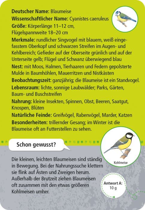Expedition Natur "50 heimische Tiere in Stadt & Garten" - Moses - Verlag