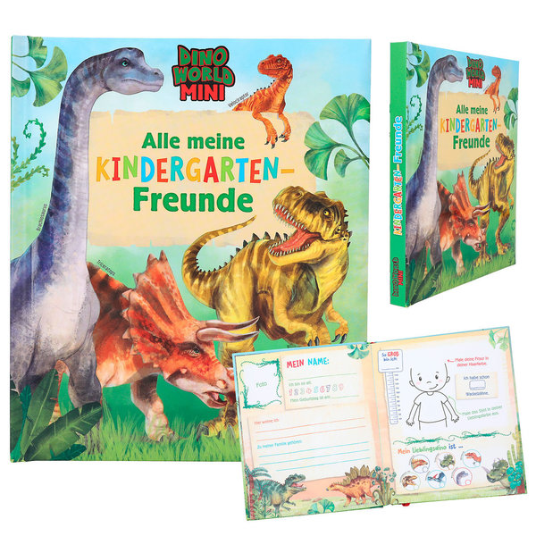 Dino World - Kindergarten-Freundebuch MINI DINO - Depesche